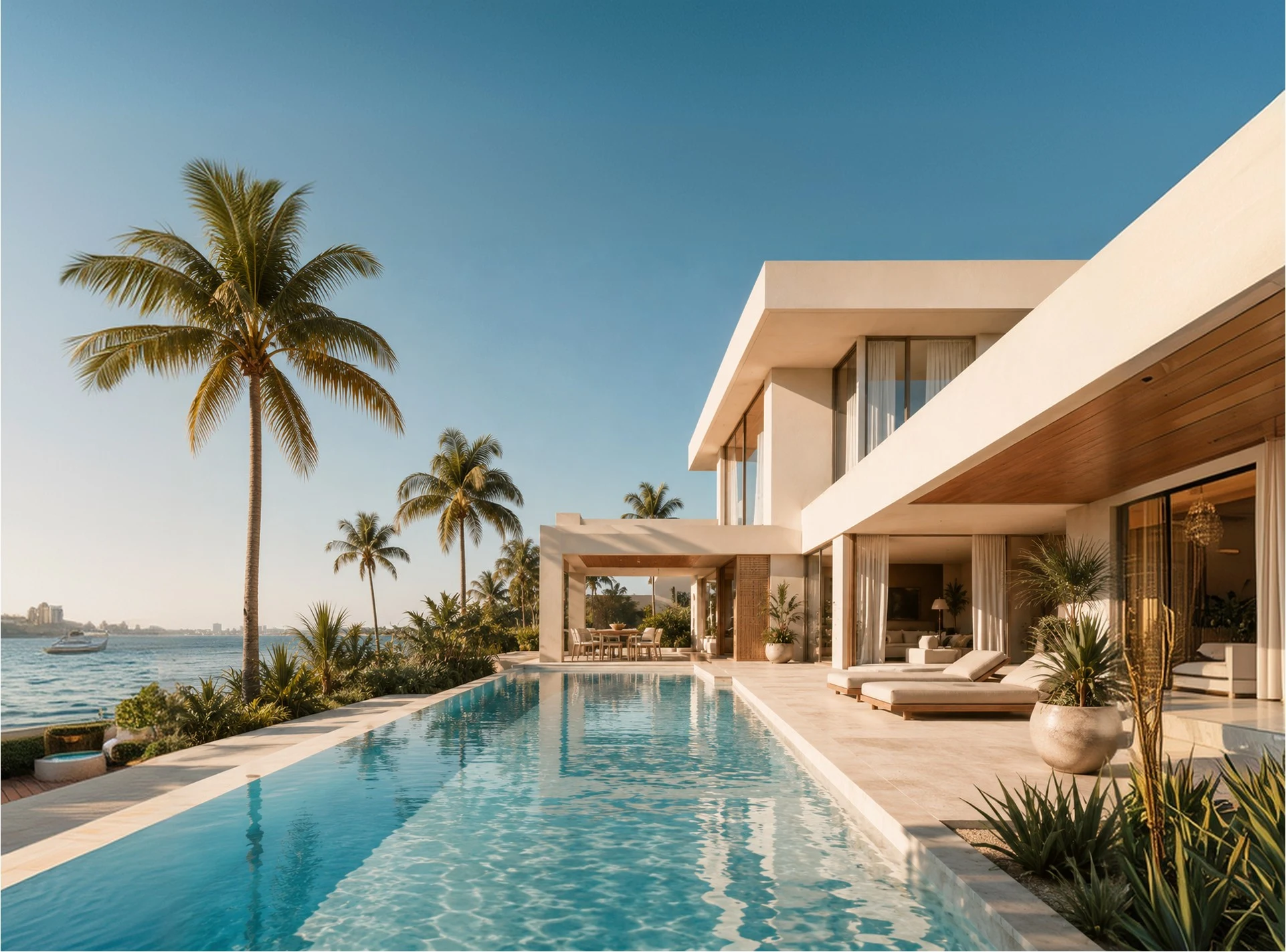 Palm townhouse with private terrace
