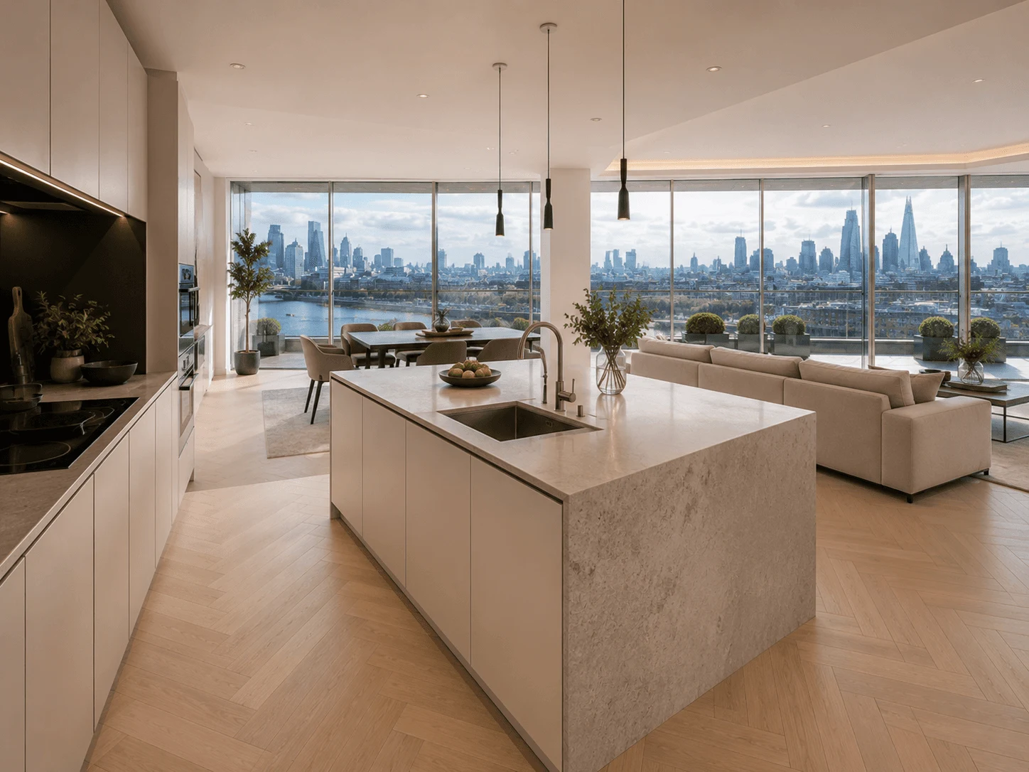 Light-Filled Apartment with City Views — view 2